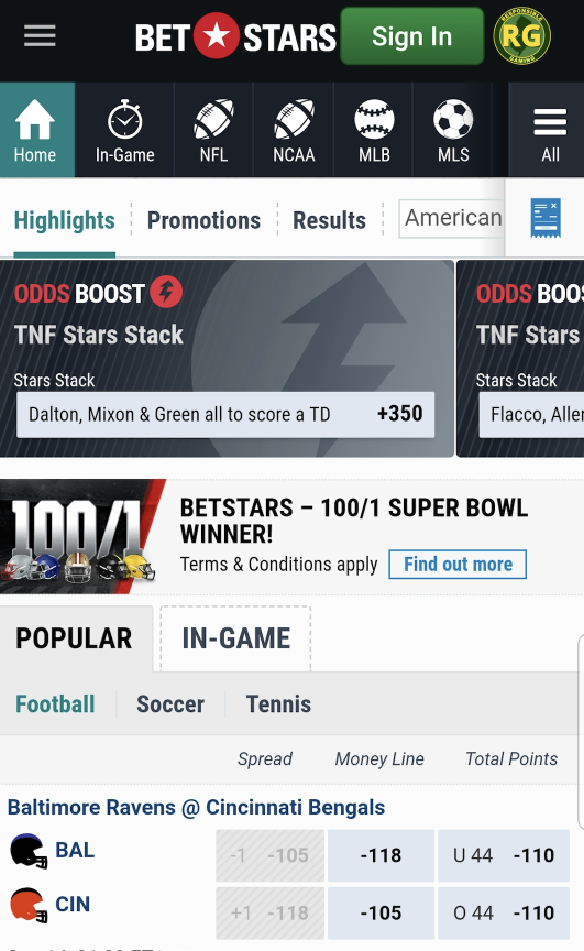 betstars nj home